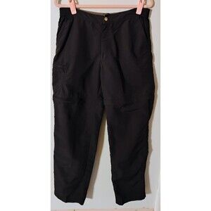 Sportif Performance Women's Convertible Hiking Pants Size 8 Black‎ Nylon Cargo